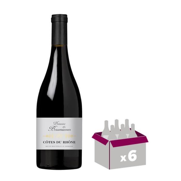 DOMAINE DES BOUMIANES 2014 Vin de la Vallée du Rhône - Rouge - 75 cl - AOP x 6