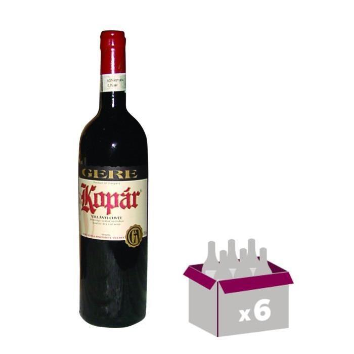 GERE Kopar Villany Vin de Hongrie - Rouge - 75 cl x 6