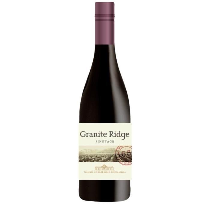 GRANITE RIDGE 2016 Pinotage Vin d'Afrique du Sud - Rouge - 75 cl