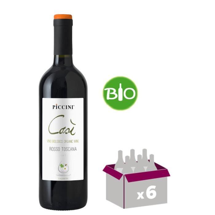 COSI PICCINI Toscana Vin d'Italie - Rouge - 75 cl - IGP x 6