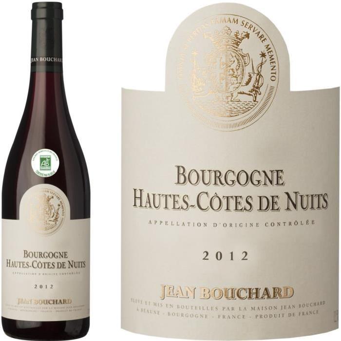 Jean Bouchard Hautes Côtes Nuits rouge 2012 Vin Bio