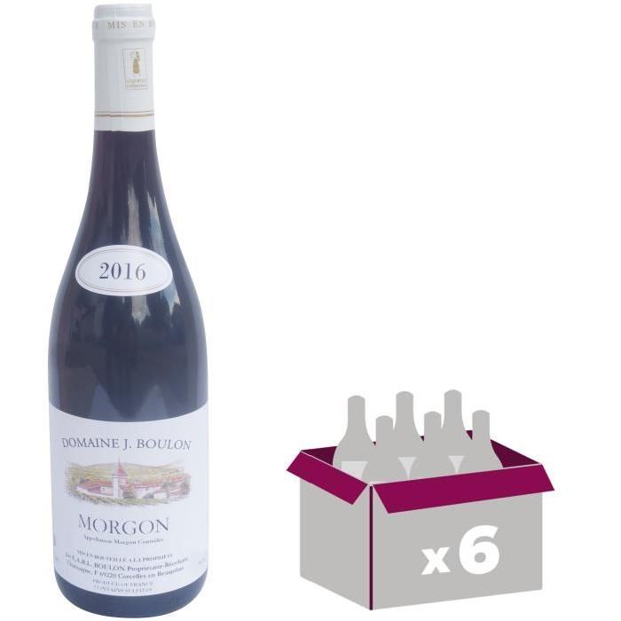 Domaine J. Boulon Morgon Cru du Beaujolais 2016 - Vin rouge x6