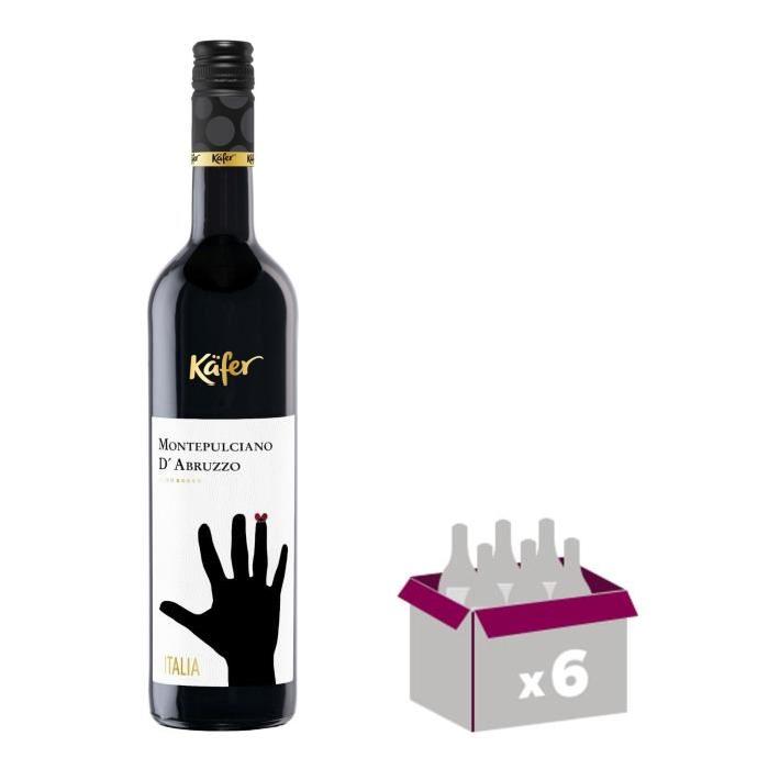 KAFER Montepulciano d'Abruzzo Vin d'Italie - Rouge - 75 cl x 6