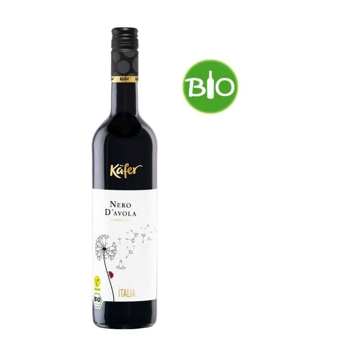 KAFER Nero d'Avola Sicile Vin d'Italie - Rouge - 75 cl - Bio