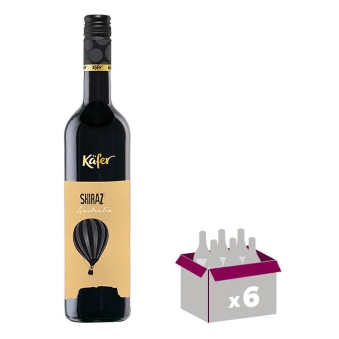 KAFER Shiraz Vin d'Australie - Rouge - 75 cl x 6