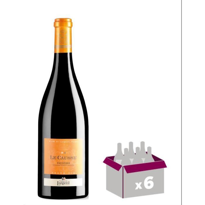 LE CAUSSE 2014 Faugeres Grand vin du Languedoc - Rouge - 75 cl - AOC x 6