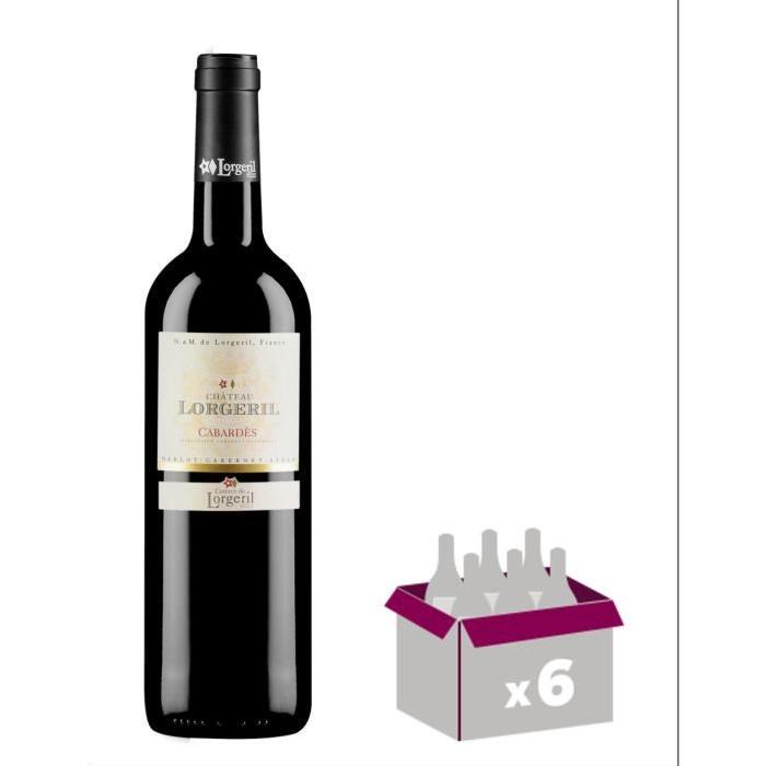 CHÂTEAU LORGERIL 2015 Cabardes Vin de Languedoc - Rouge - 75 cl x 6