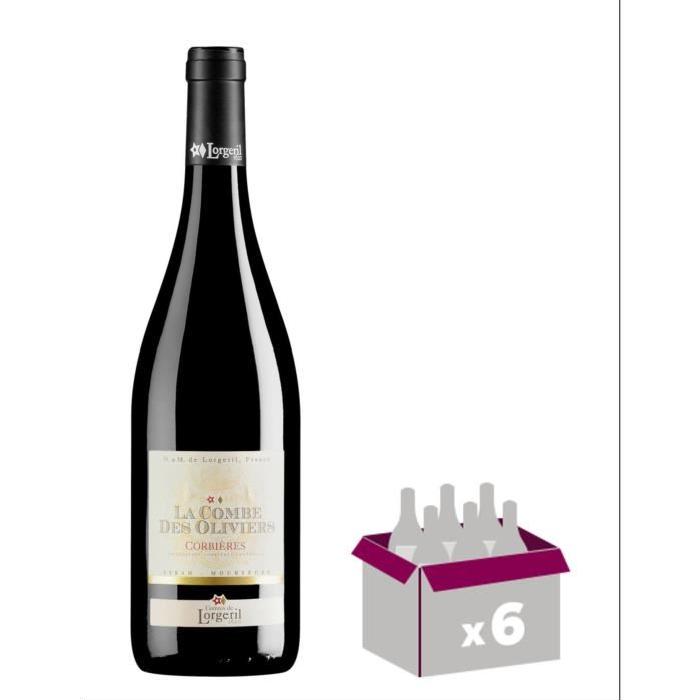 LA COMBE DES OLIVIERS 2016 Corbieres Vin du Languedoc - Rouge - 75 cl x 6