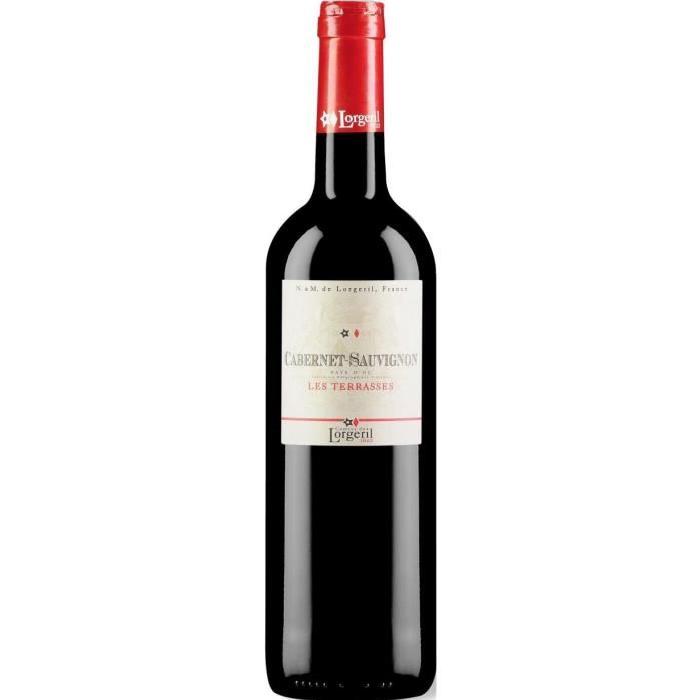 LES TERASSES 2016 Cabernet-Sauvigon Vin du Languedoc - Rouge - 75 cl - IGP