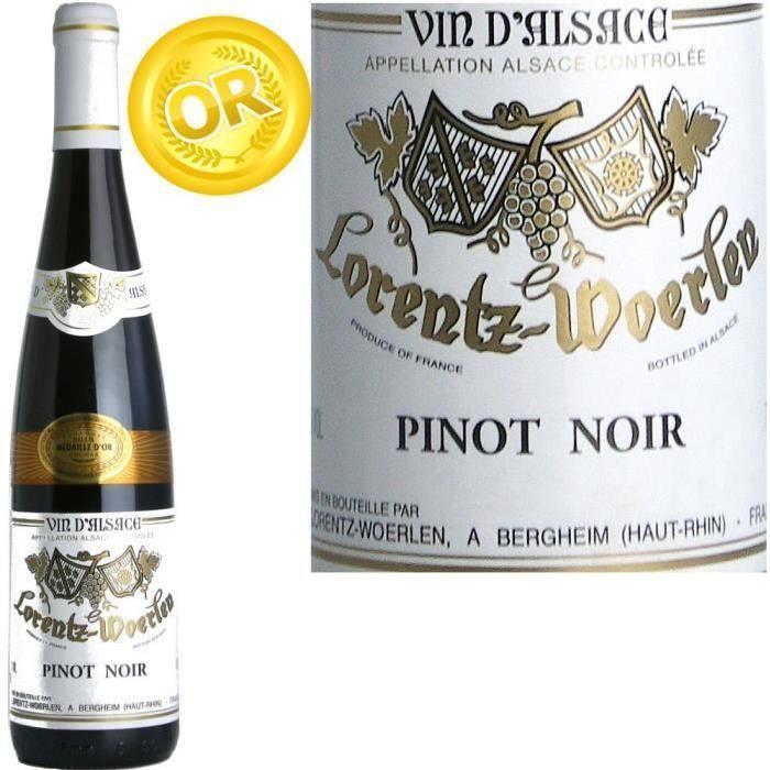 Lorentz Alsace Pinot Noir Médaille d'Or 2015 vin rouge