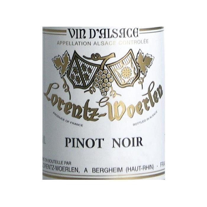 Pinot Noir Médaille d'Or 2015 Lorentz vin rouge