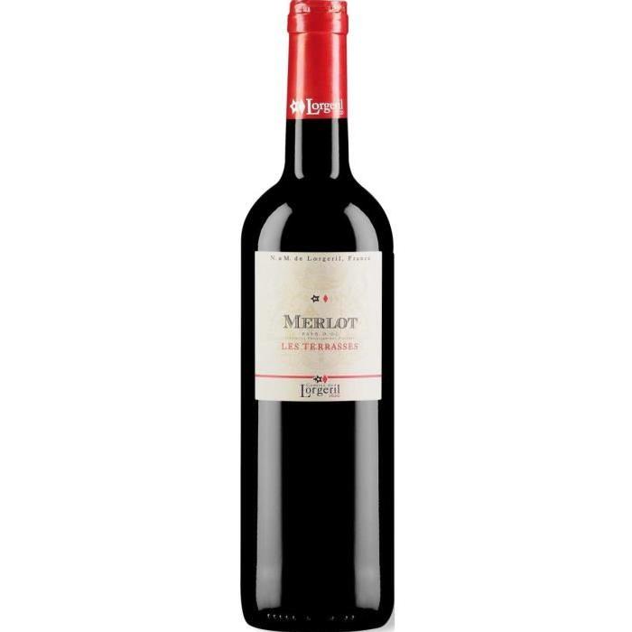 LES TERASSES 2016 Merlot Vin du Languedoc - Rouge - 75 cl - IGP