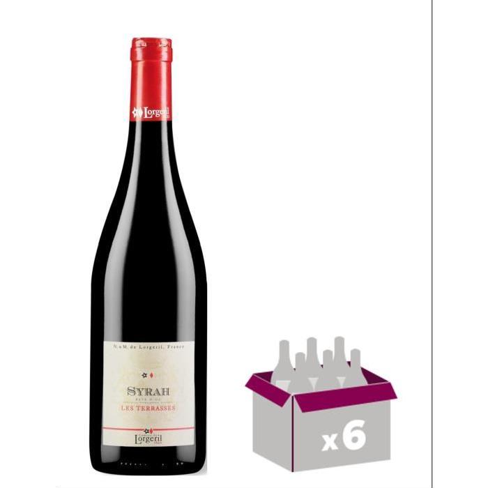 LES TERASSES 2016 Syrah Vin du Languedoc - Rouge - 75 cl - IGP x 6
