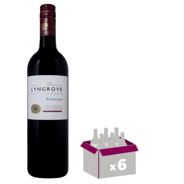 LYNGROVE Collection Pinotage Vin d'Afrique du Sud - Rouge - 75 cl x 6