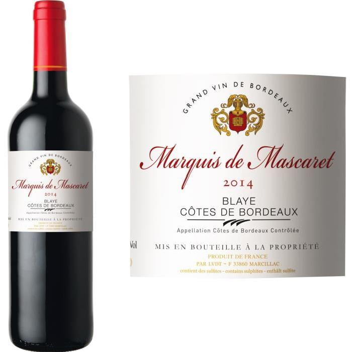 Marquis de Mascaret Blaye Côtes 2014 - Vin rouge