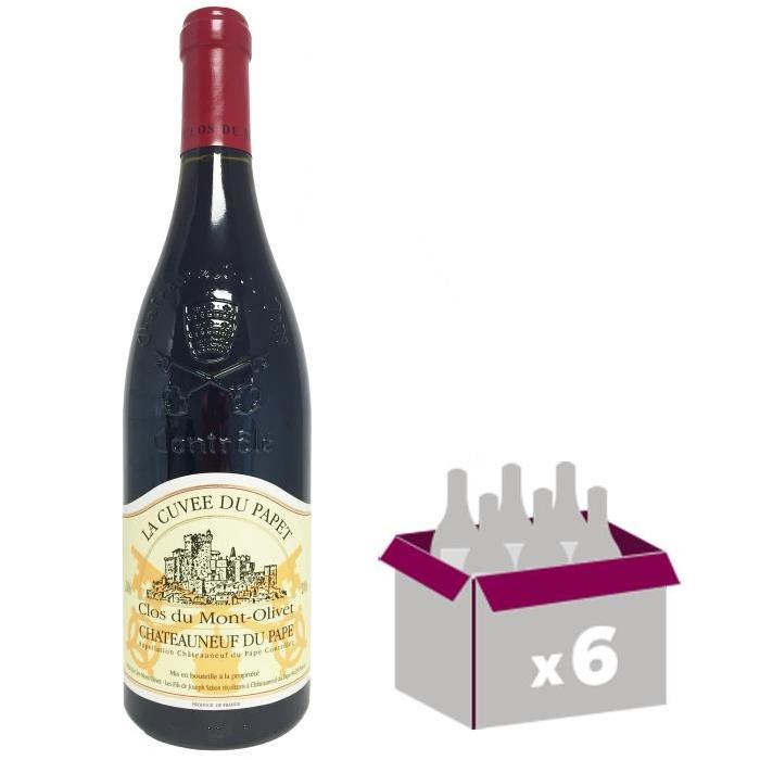 CLOS MONT OLIVET 2014 Chateauneuf du pape Vin de la Vallée du Rhône - Rouge - 75 cl - AOP x 6