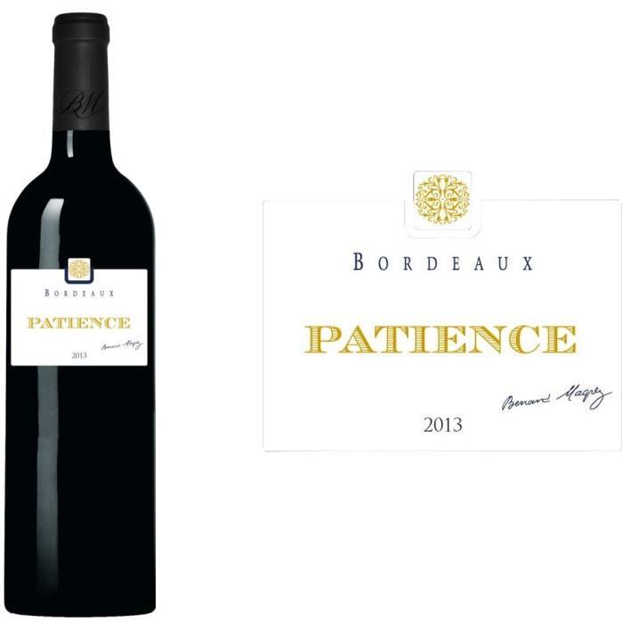 Patience Bordeaux 2013 par Bernard Magrez vin rouge