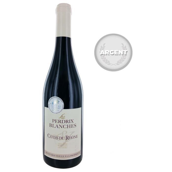 Les Perdrix Blanches Côtes du Rhône 2016 - Vin rouge