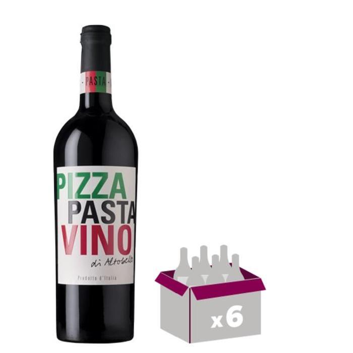 PIZZA PASTA VINO Di Altobello Vin d'Italie - Rouge - 75 cl x 6