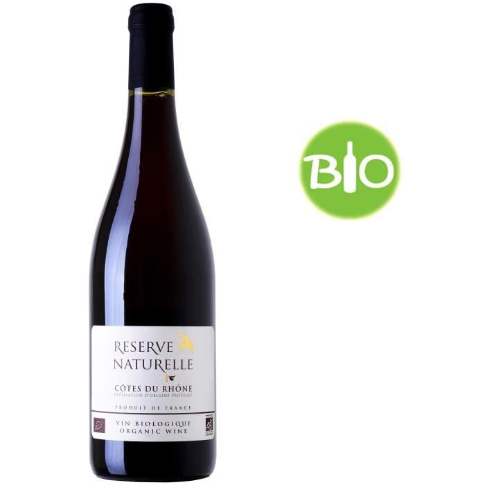 RÉSERVE NATURELLE 2016 Vin Bio des Côtes du Rhône - Rouge - 75 cl - AOP