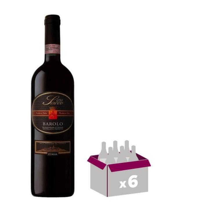 SACCO Barolo Vin d'Italie - Rouge - 75 cl - DOCG x 6