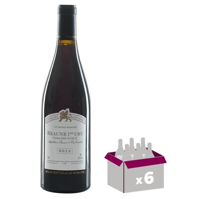 DOMAINE SAINT MARC 2014 Beaune 1er Cru Vin de Bourgogne - Rouge - 75 cl x 6