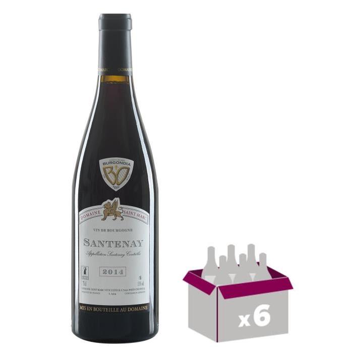 DOMAINE SAINT MARC 2014 Santenay Vin de Bourgogne - Rouge - 75 cl x 6