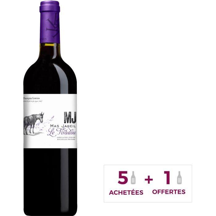 MAS JANEIL LE TIRADOU 2015 Côtes du Rousillon Vin du Languedoc - Rouge - 75 cl - AOP 5 + 1 offerte