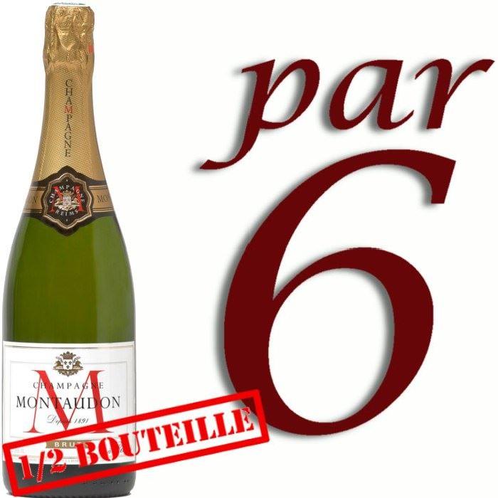 1/2 Bouteille Champagne Montaudon Cuvée A. Loui...