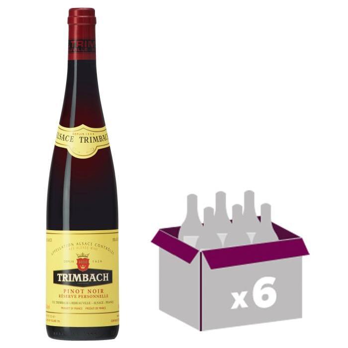 DOMAINE TRIMBACH 2012 Pinot noir Vin d'Alsace - Rouge - 75 cl - AOP x 6