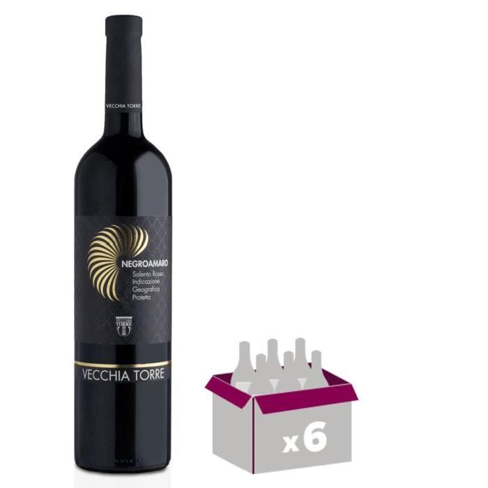 VECCHIA TORRE 2014 Negroamara Vin d'Italie - Rouge - 75 cl - IGT x 6