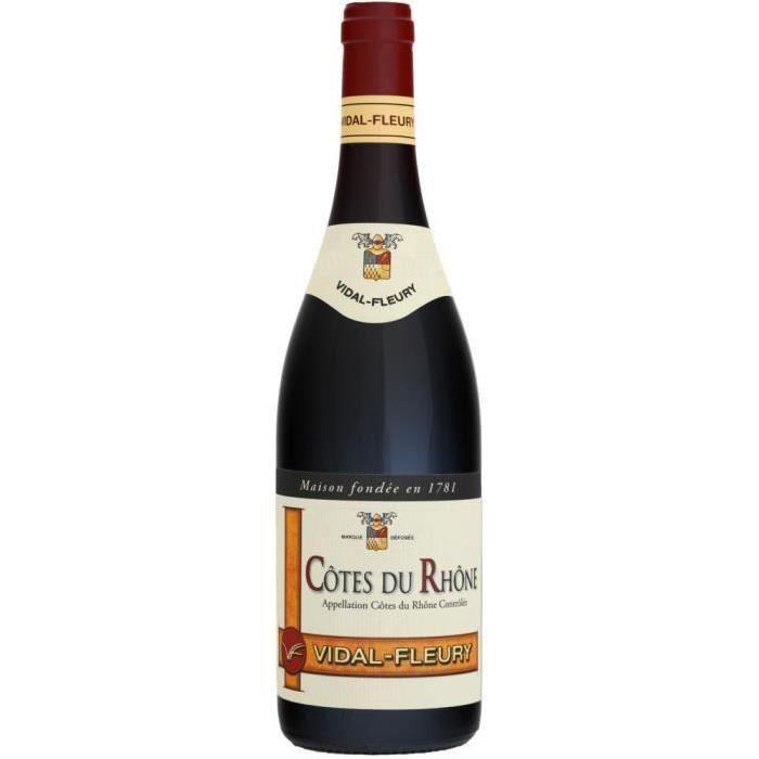 Vidal-Fleury Côtes du Rhône 2013 - Vin rouge