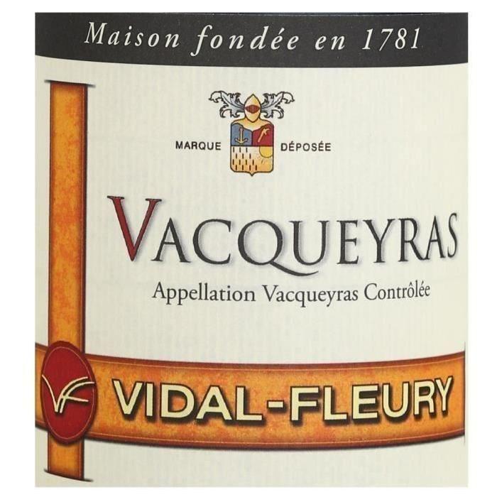 Vidal-Fleury Vacqueyras 2014 vin rouge x1