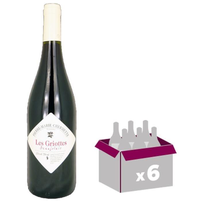 DOMAINE VISSOUX LES GRIOTTES 2014 Vin du Beaujolais - Rouge - 75 cl - AOP x 6