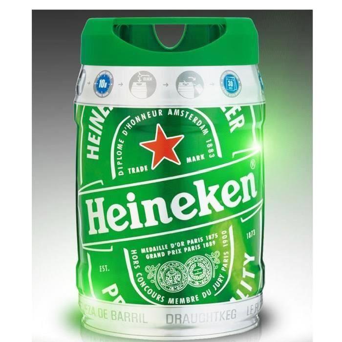 Fut de biere Heineken blonde 5% 5L beertender