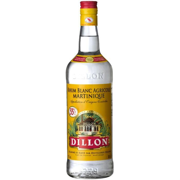 Rhum Blanc  Dillon 55% 1L