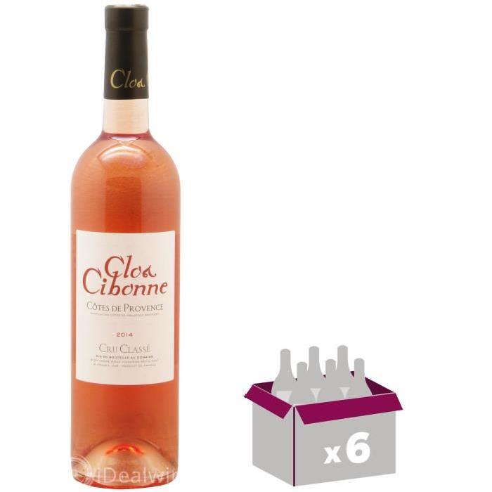 Clos Cibonne AOP Côtes de Provence Cru Classé 2016 - Rosé x 6
