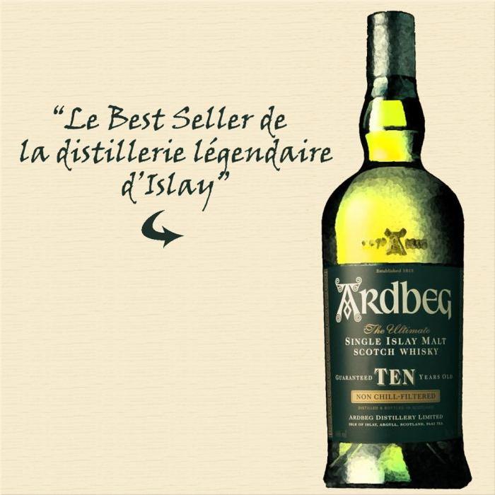 Whisky Ardbeg 10 ans (70cl)