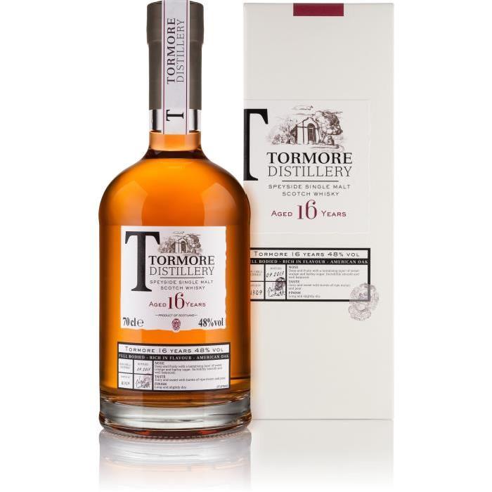 Whisky écossais Tormore - 16 ans d'âge - 70 cl - 48 °