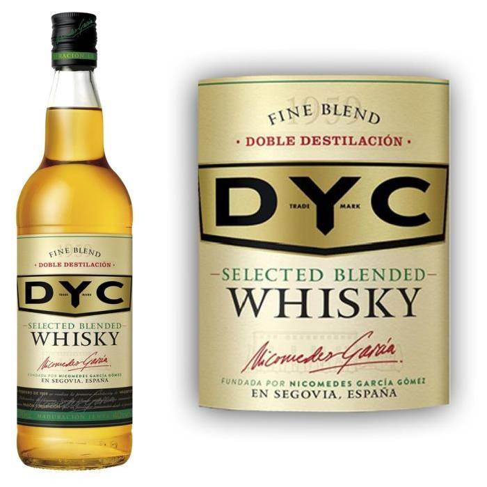 Whisky DYC 1 litre star des whiskies espagnols