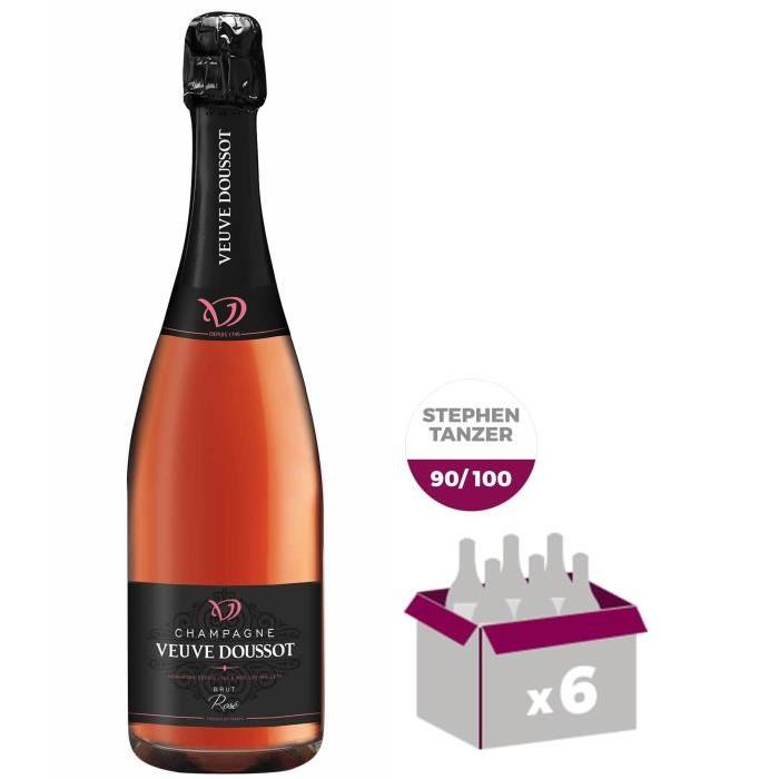 Champagne Veuve Doussot Rosé x6