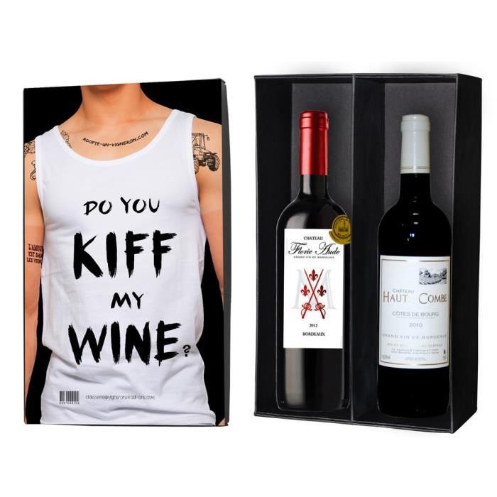 Coffret Vin KIFF MY WINE + 2 bouteilles de vin