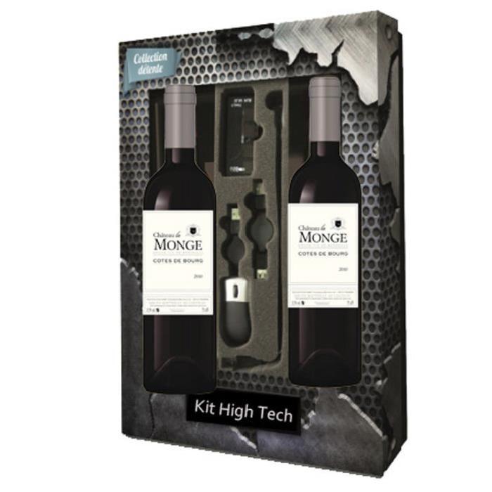 Coffret Vin High Tech 2x Côtes de Bourg 2010