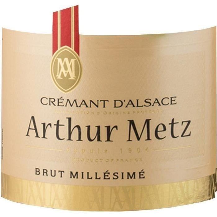 Arthur Metz Brut Millésimé Crémant d'Alsace x6