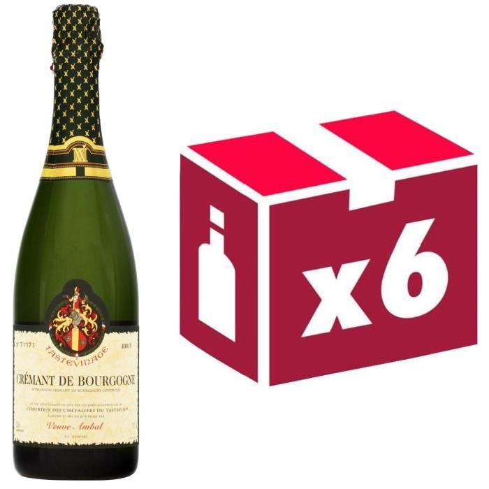 Crémant de Bourgogne Tastevinage Veuve Ambal x6