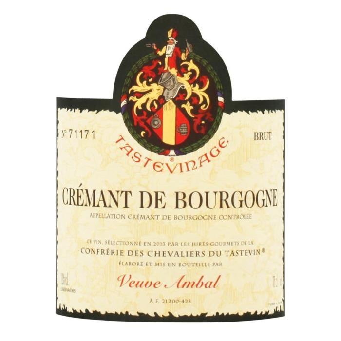 Crémant de Bourgogne Tastevinage Veuve Ambal x6