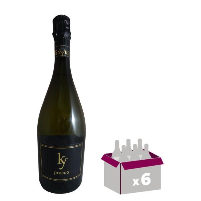 KY PROCCO Sparkling Vin Mousseux - Blanc - 75 cl x 6