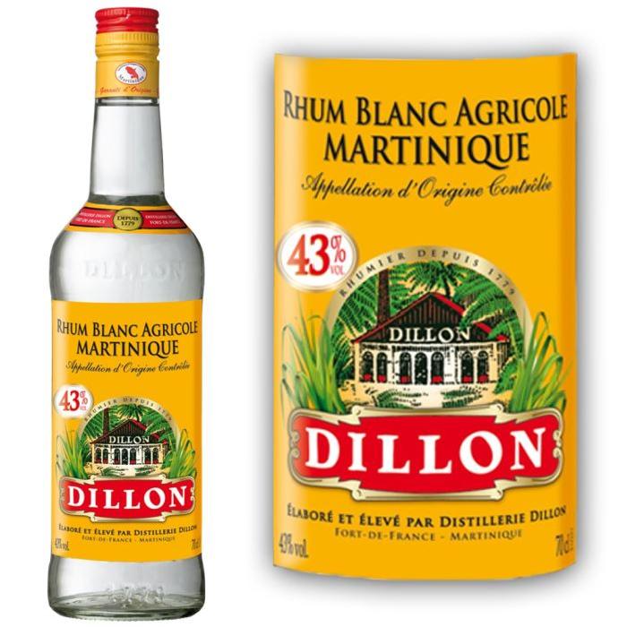 Rhum Blanc Dillon 43% 70cl
