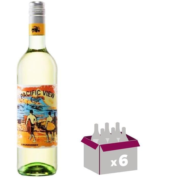 PACIFIC VIEW Chardonnay Vin de Californie - Blanc - 75 cl x 6