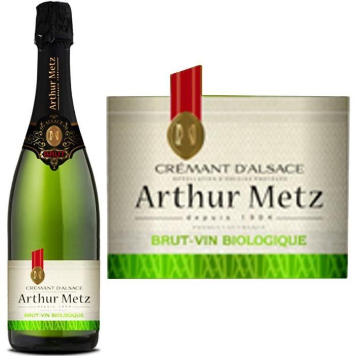 5+1 Arthur Metz Bio Crémant d'Alsace AOP - Vin blan...
